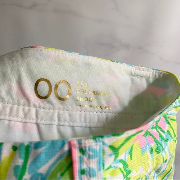 Lilly Pulitzer Callahan Shorts Coconut Jungle Size 00 19280 - Picture 6 of 7